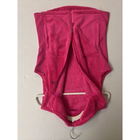 The NORTH FACE Women Sz Medium Furry Fleece Vest Bright Pink - Picture 5 of 13